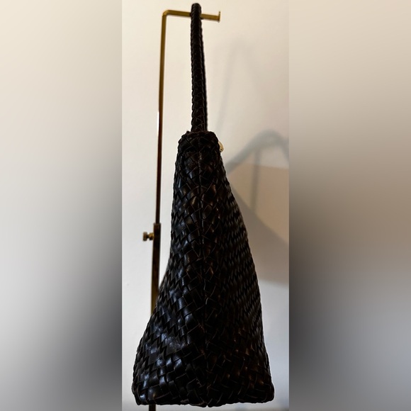 Madewell signature leather woven shoulder bag. Brown leather. - Picture 7 of 10